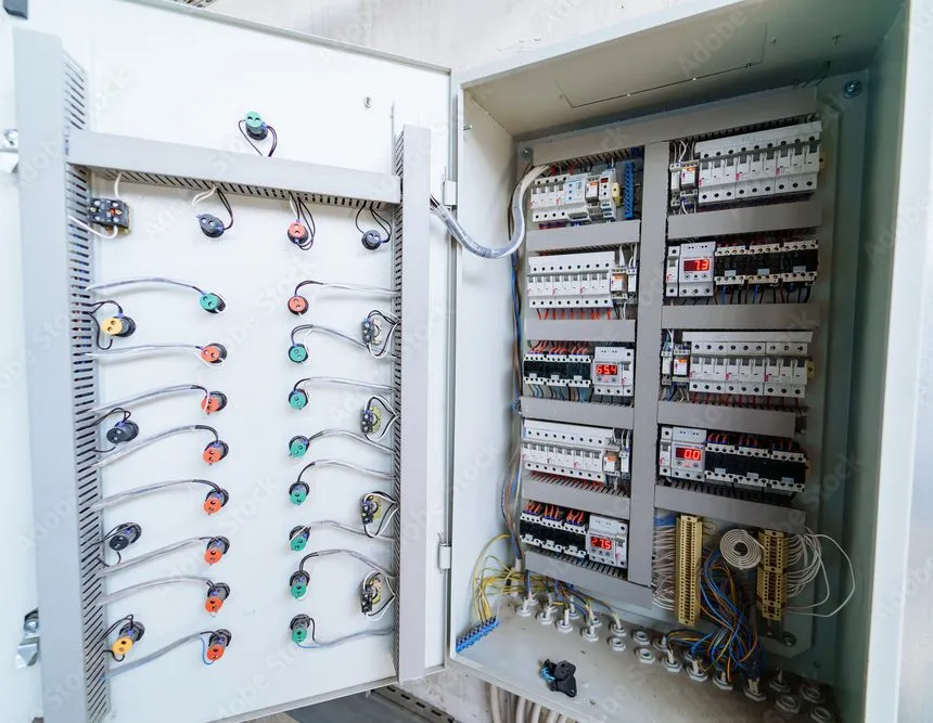 نمایشگر HMI متصل به تابلو دیگ بخار