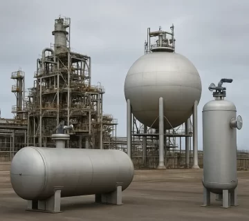 انواع مخازن تحت فشار و کاربردشان در صنایع