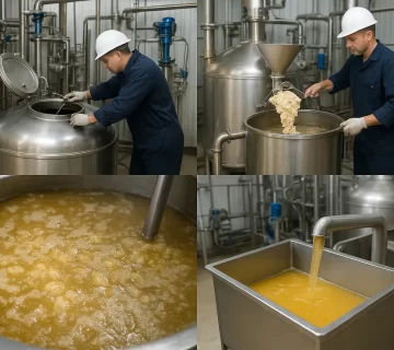 آموزش فرآیند تصفیه روغن‌گیر ضایعات مرغ مرحله‌به‌مرحله