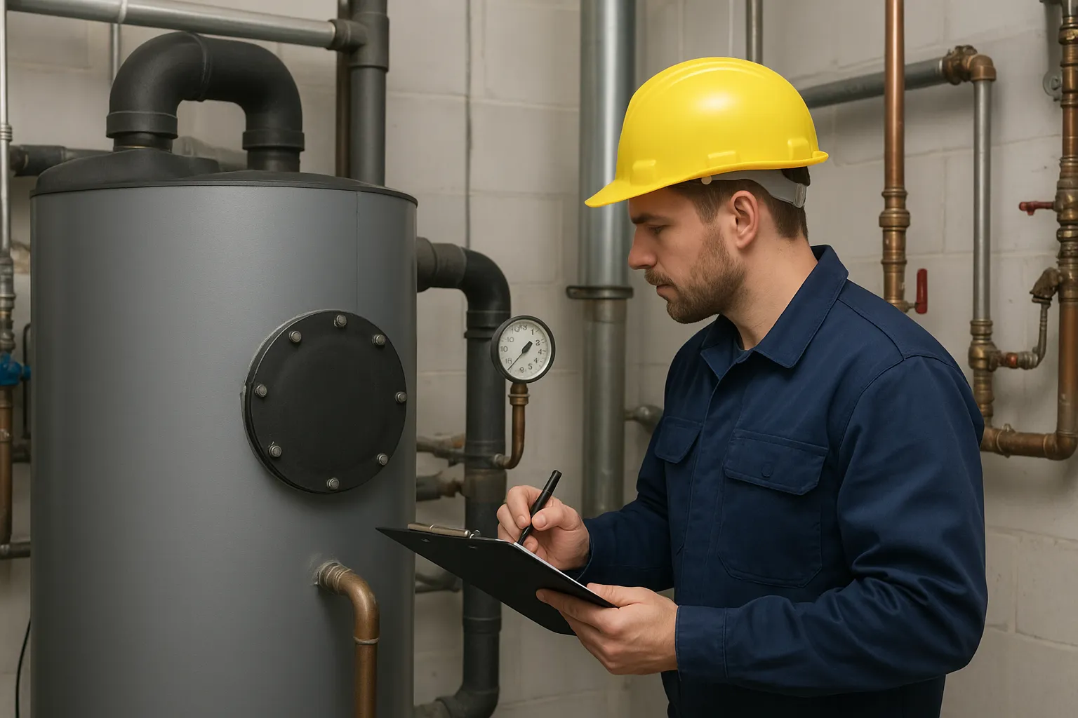 بررسی ایمنی دیگ آب داغ در سیستم‌های گرمایش مرکزی