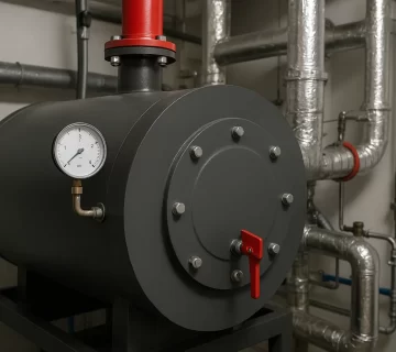 دیگ آب داغ در سیستم‌های گرمایش چیلر–فن‌کوئل