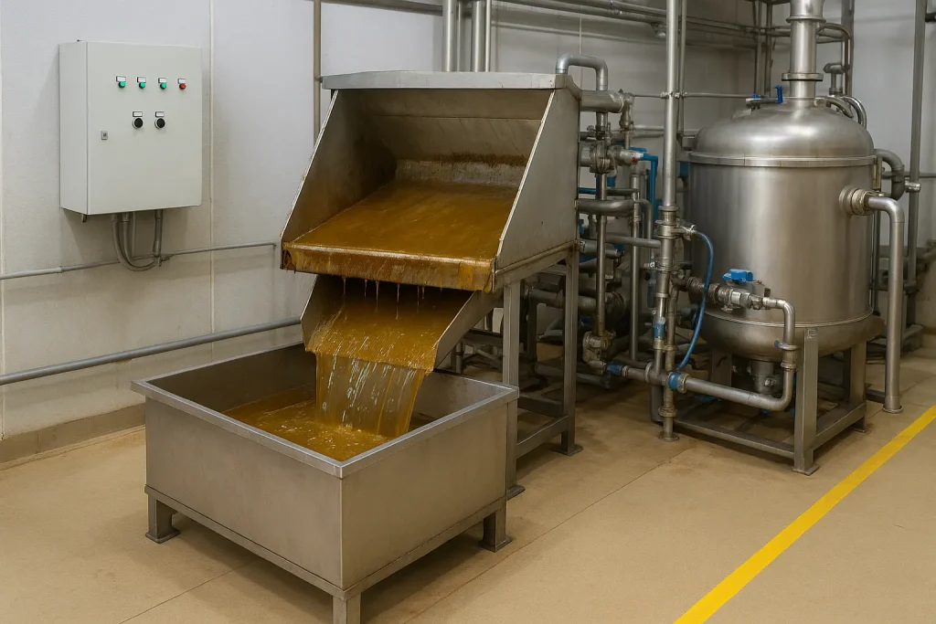 نصب فیلتر کربن فعال در روغن‌گیر صنعتی ضایعات مرغ