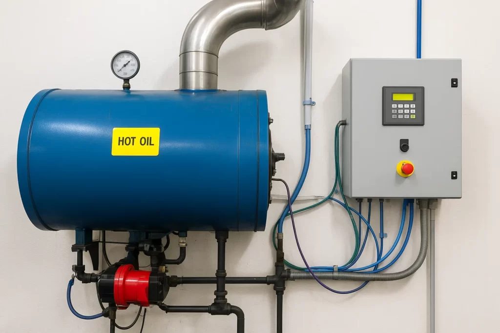 سنسور دما در دیگ روغن داغ