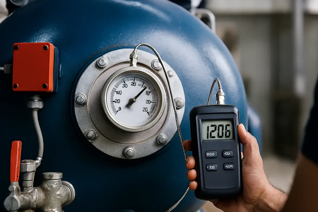 نصب ترموستات روی دیگ آب داغ