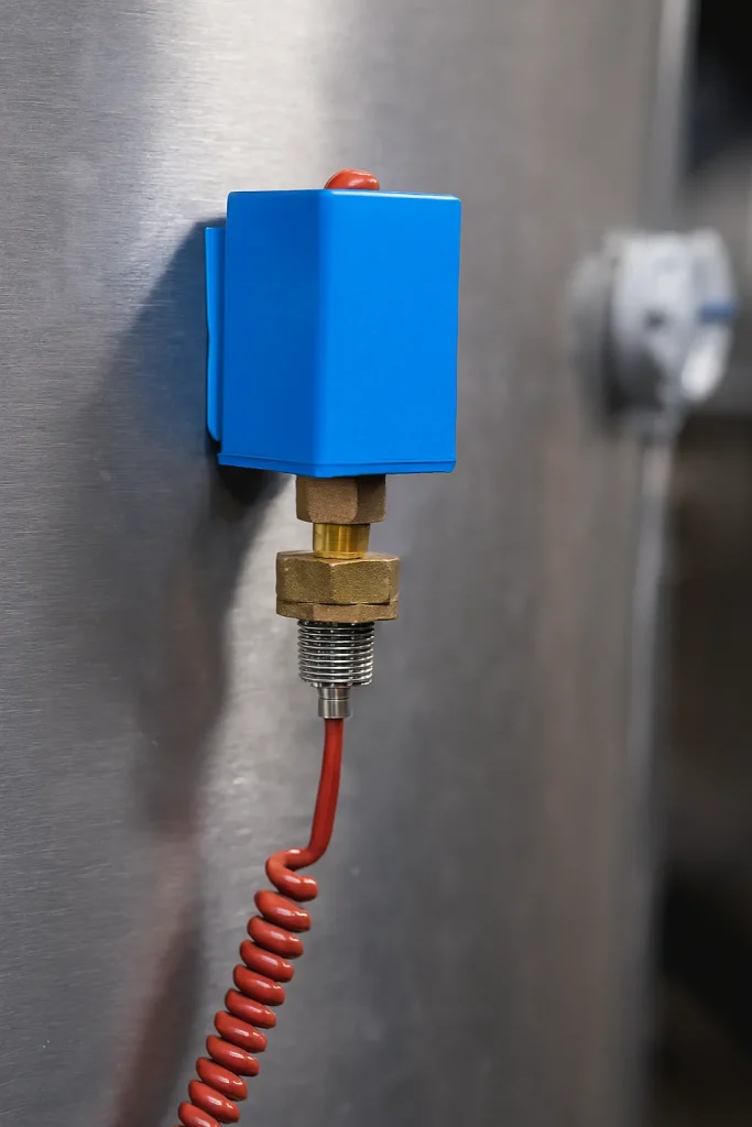 سنسور دما در دیگ آب داغ صنعتی