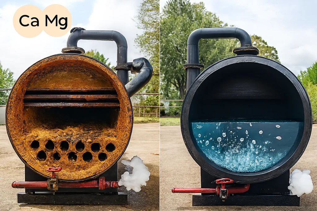 رسوب آب سخت در دیگ بخار