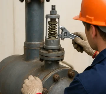 بهترین روش‌های تعمیر و تعویض شیر اطمینان در منابع تحت فشار