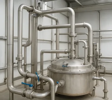 طراحی خطوط لوله‌کشی دیگ پخت ضایعات کشتارگاهی