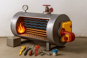 برنامه زمان‌بندی نگهداری دوره‌ای دیگ آب داغ