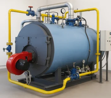 بهینه‌سازی بازده حرارتی در دیگ آب داغ صنعتی