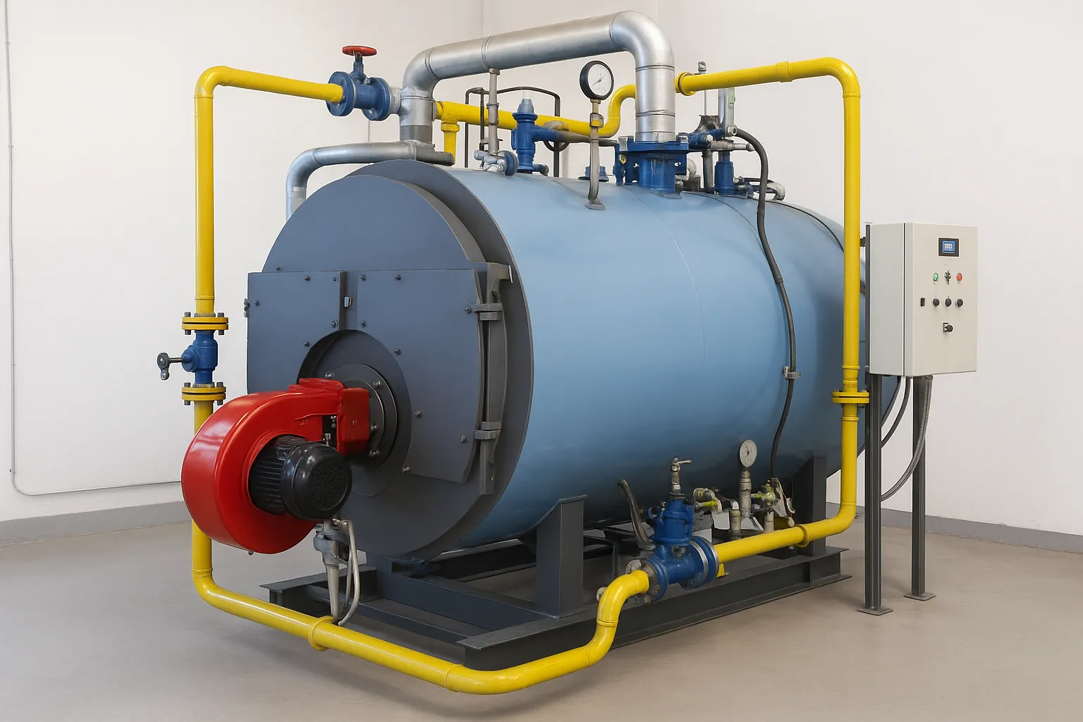 بهینه‌سازی بازده حرارتی در دیگ آب داغ صنعتی