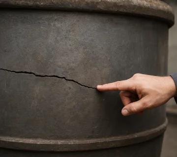 روش‌های تشخیص ترک یا شکستگی در بدنه دیگ پخت ضایعات