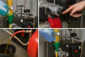 راهنمای گام‌به‌گام سرویس دیگ روغن داغ