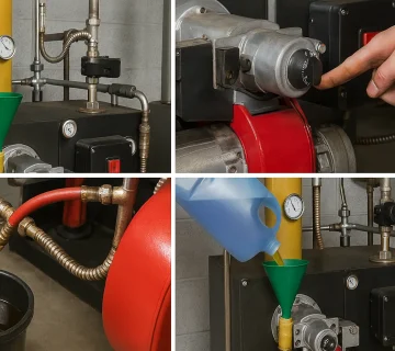 راهنمای گام‌به‌گام سرویس دیگ روغن داغ