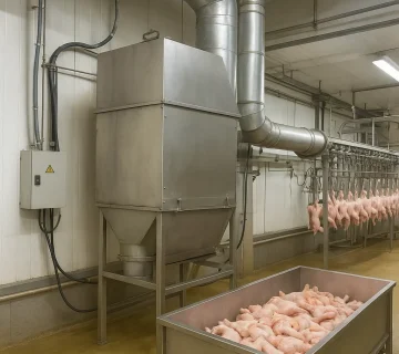 فیلتراسیون بو در روغن‌گیر صنعتی ضایعات مرغ