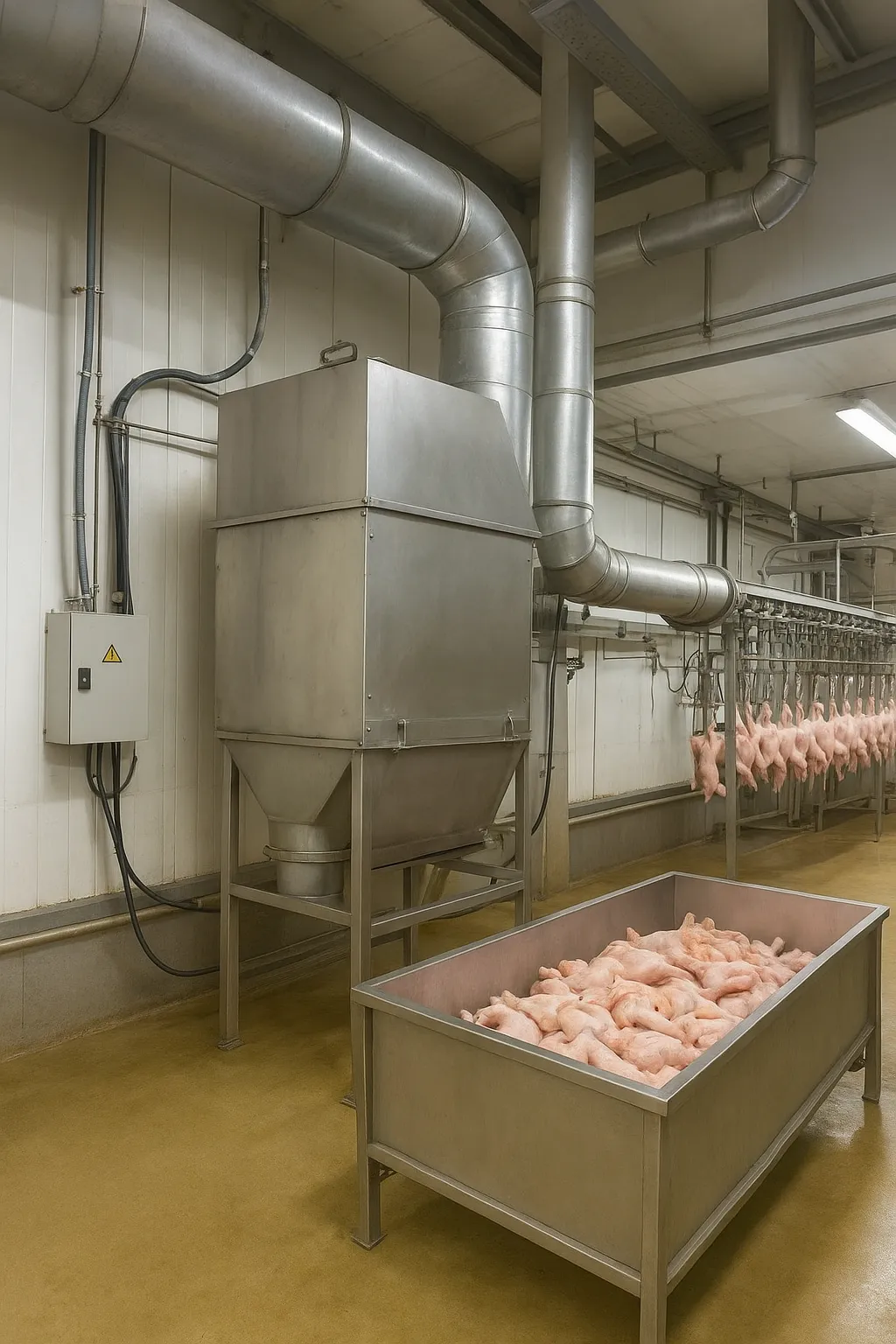 فیلتراسیون بو در روغن‌گیر صنعتی ضایعات مرغ