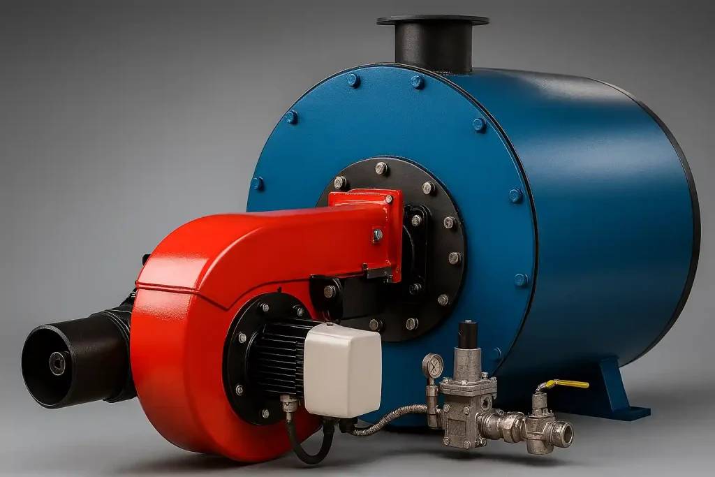 تست احتراق در دیگ بخار صنعتی