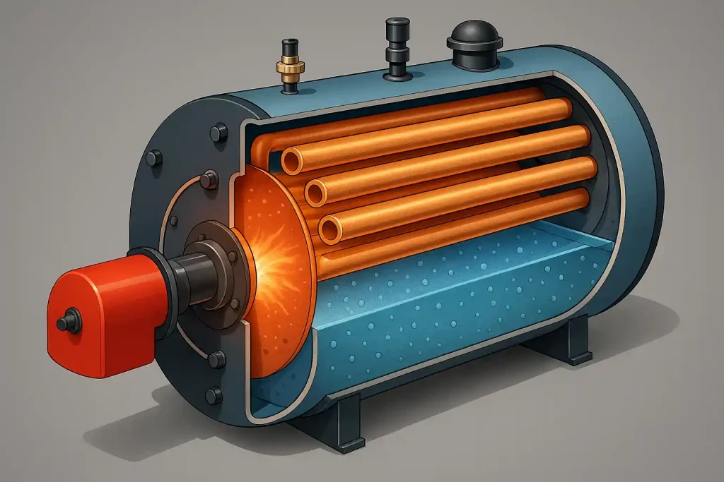 مشعل نصب‌شده روی دیگ سه‌پاس