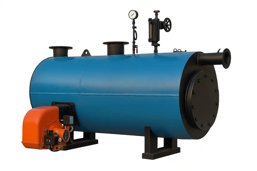 مسیر گازهای داغ در بویلر سه‌پاس