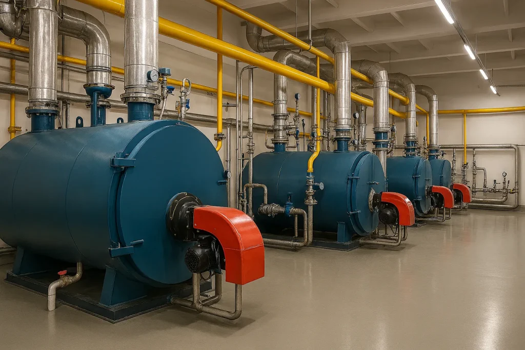 جانمایی تجهیزات بویلر در کارخانه