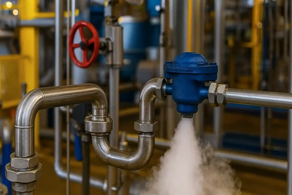 جلوگیری از هدررفت انرژی با تله بخار