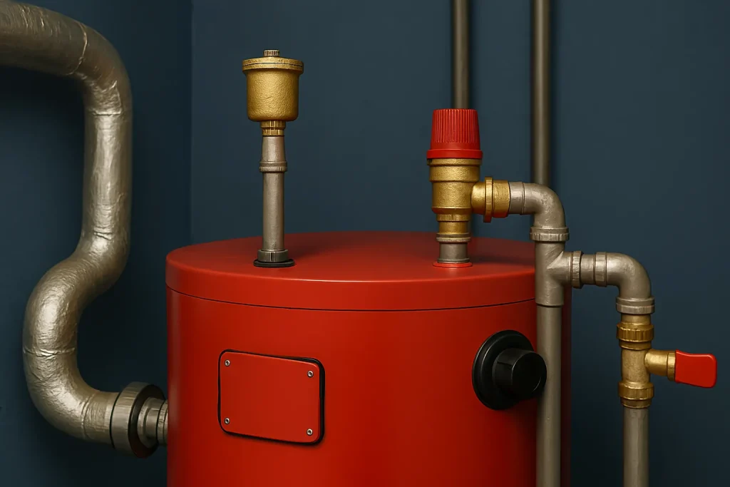 نمایش فشار دیگ آب داغ