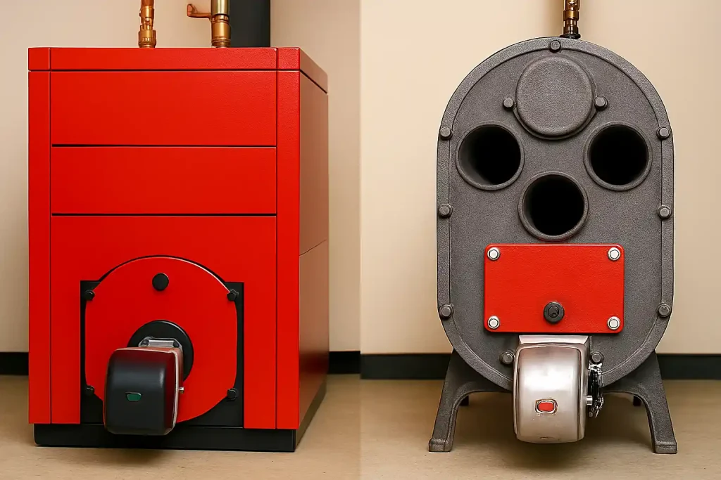 دیگ آب داغ فولادی صنعتی