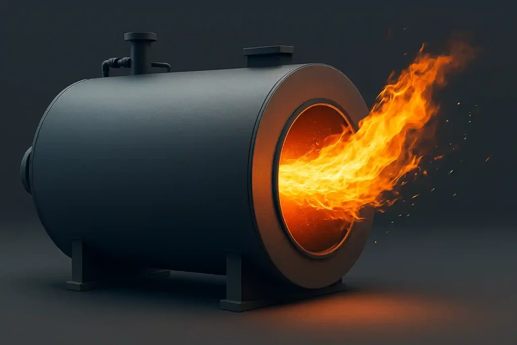 اجرای عایق پشم سنگ روی دیگ آب داغ