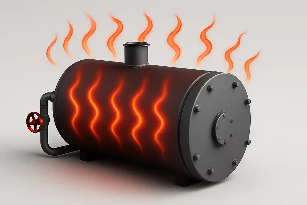 مقایسه دیگ آب داغ عایقکاریشده و بدون عایق