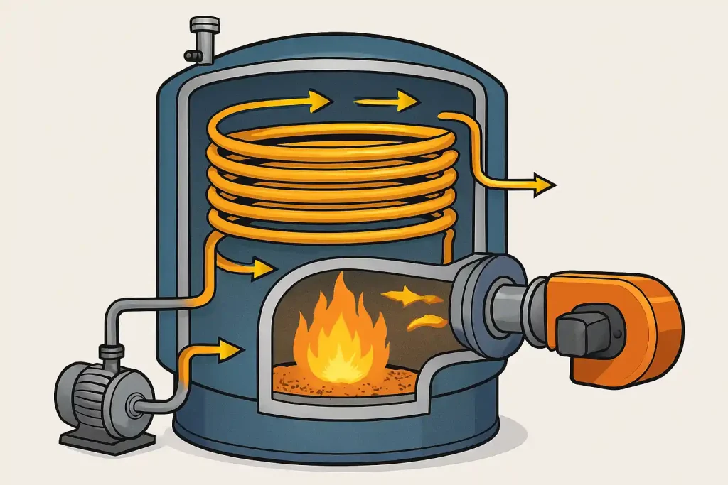 منبع انبساط و تجهیزات کنترلی دیگ روغن داغ