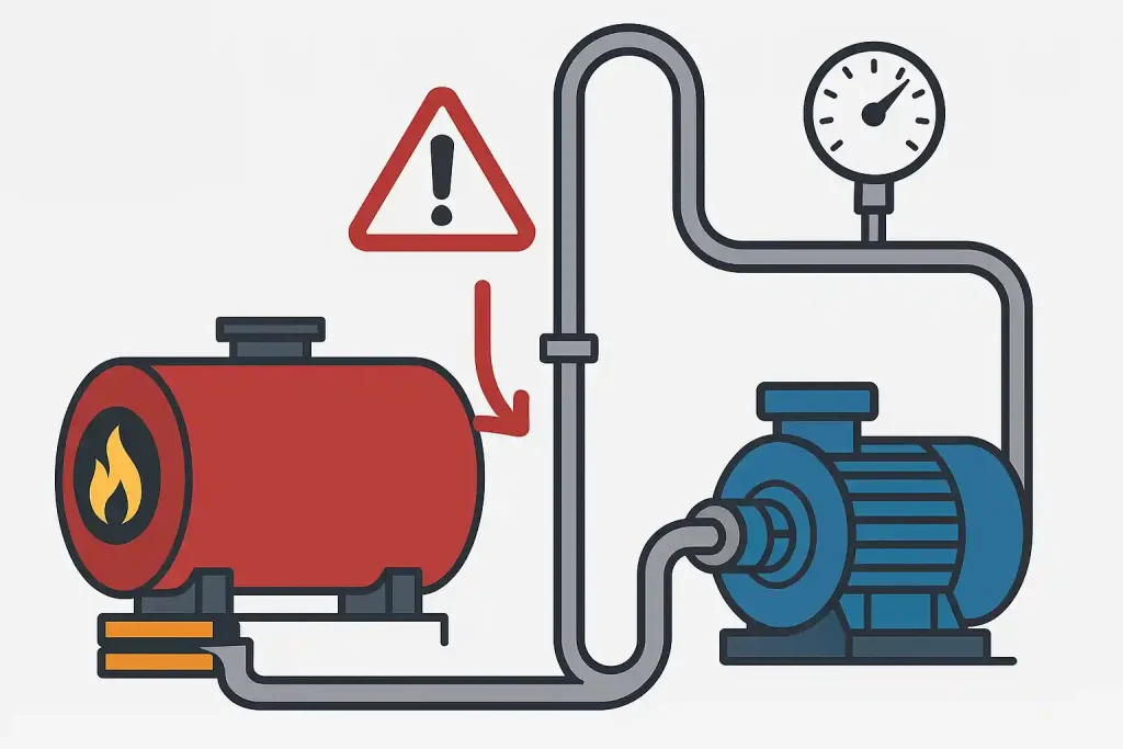 نمایش افت فشار در لوله‌ها و تجهیزات حرارتی