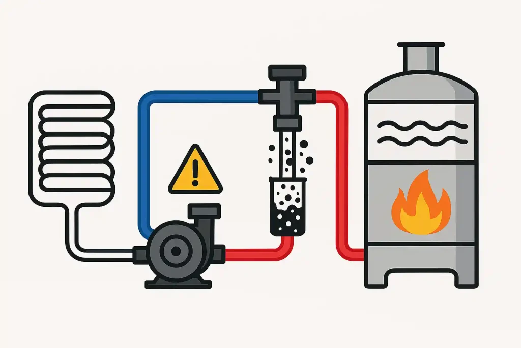 پمپ و مبدل حرارتی در سیستم روغن صنعتی
