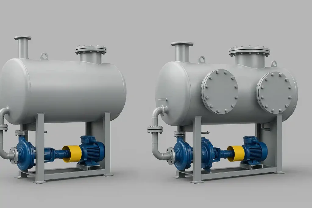 بررسی انتقال حرارت در دیگ روغن داغ تک‌کویل و دوکویل