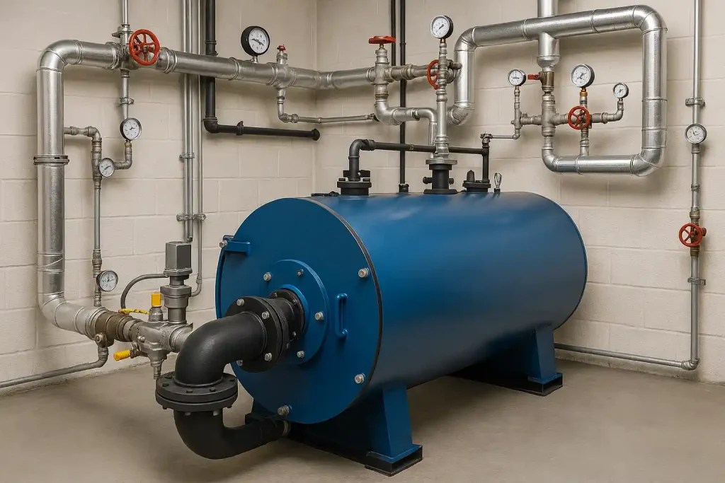 عایقکاری لوله بخار در واحد پخت ضایعات صنعتی