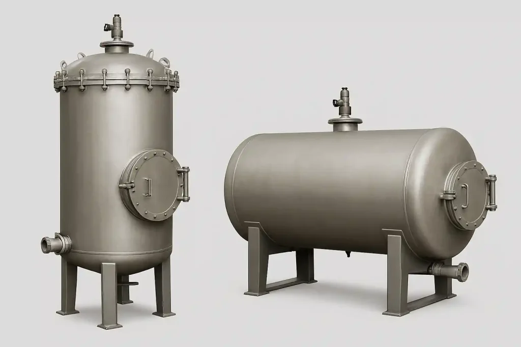 تفاوت طراحی دیگ‌های پخت ضایعات افقی و عمودی