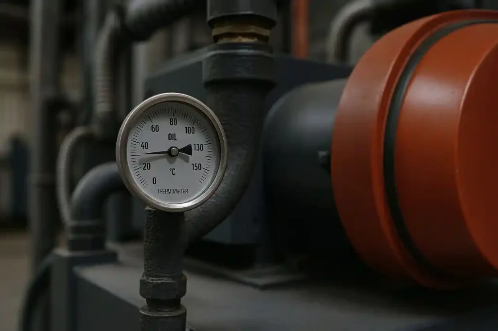 محفظه احتراق و عبور گازهای داغ در دیگ روغن داغ