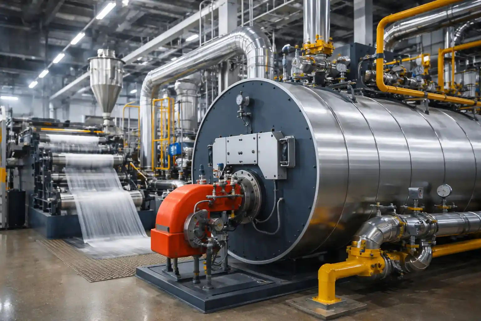 تحلیل راندمان دیگ روغن داغ در صنایع پلاستیک