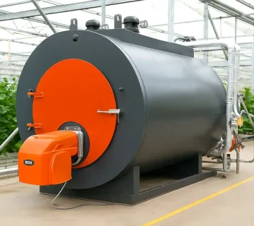 محاسبه ظرفیت بهینه دیگ آب داغ برای گلخانه‌ها