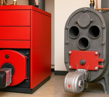 مقایسه عمر مفید دیگ آب داغ فولادی و چدنی