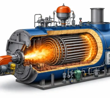 ساختار داخلی دیگ روغن داغ و عملکرد هر بخش