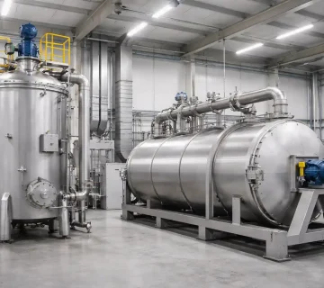 مقایسه مدل‌های عمودی و افقی دیگ پخت ضایعات