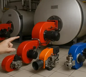 انتخاب مشعل مناسب برای دیگ آب داغ صنعتی