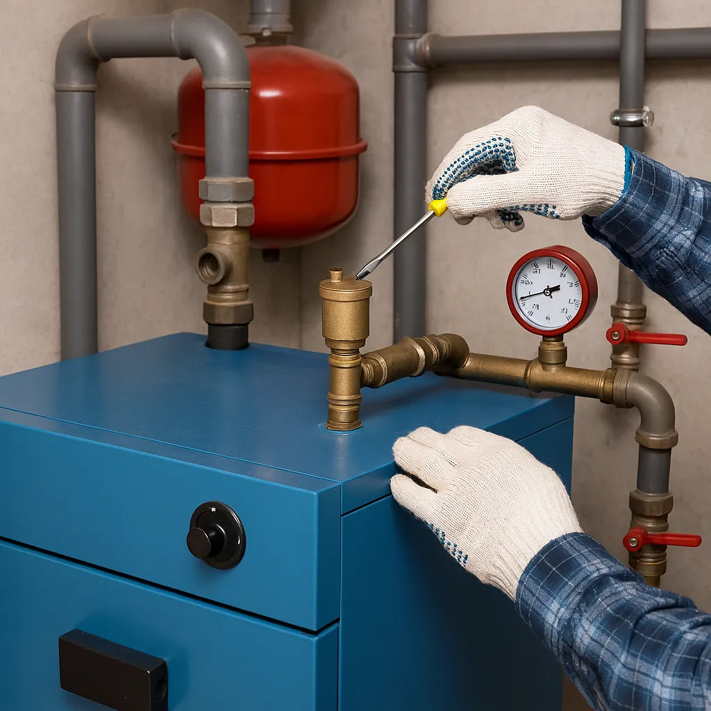 نکات مهم هواگیری صحیح دیگ آب داغ