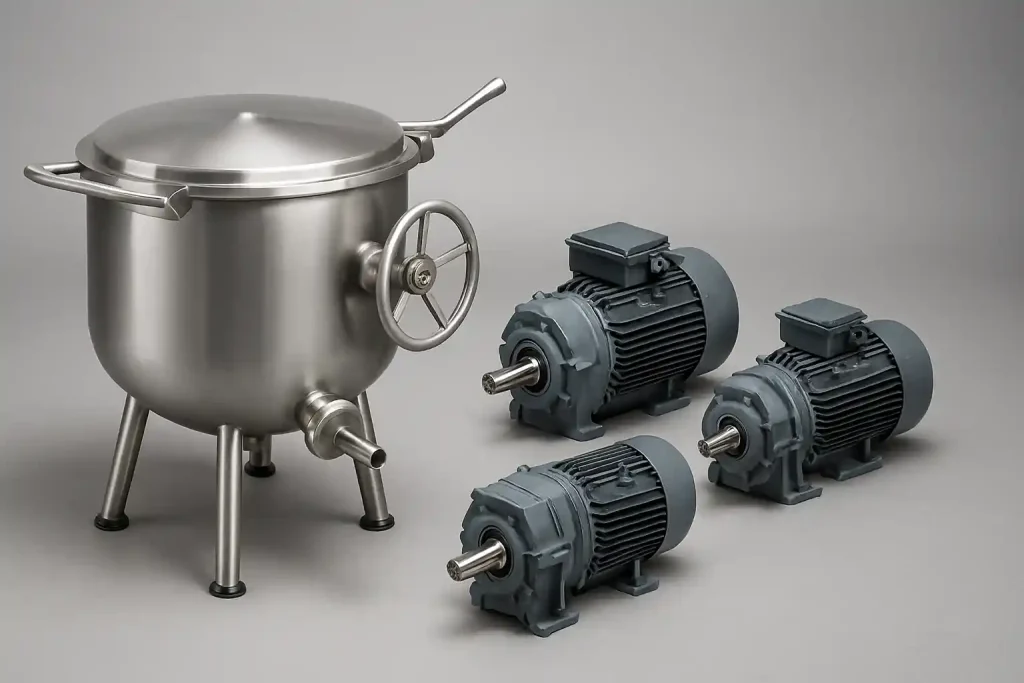 موتور گیربکس مورد استفاده در دیگ پخت خطوط تولید