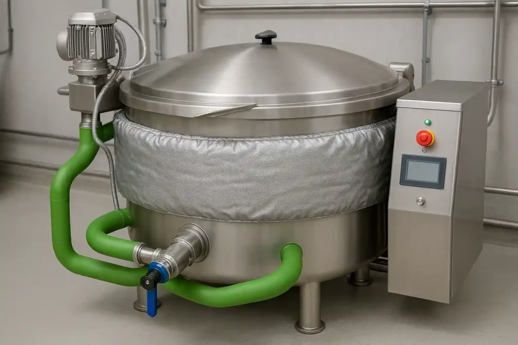 مشعل کم‌مصرف در دیگ پخت صنعتی با راندمان بالا