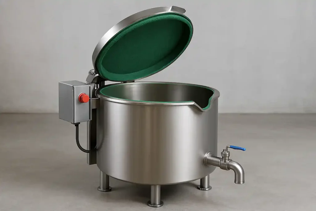 بهینه‌سازی عملکرد دیگ پخت industrial در خطوط تولید