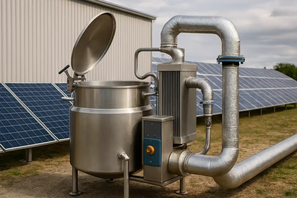 کاهش مصرف انرژی در دیگ پخت صنعتی با عایق‌کاری حرارتی