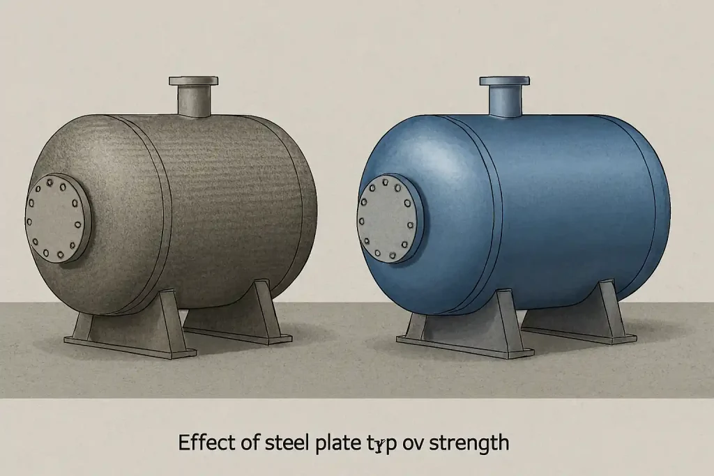 مقایسه ورق فولادی کربنی و آلیاژی در مخازن تحت فشار