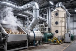 نحوه کنترل بو و گازهای بدبو در خطوط پخت ضایعات