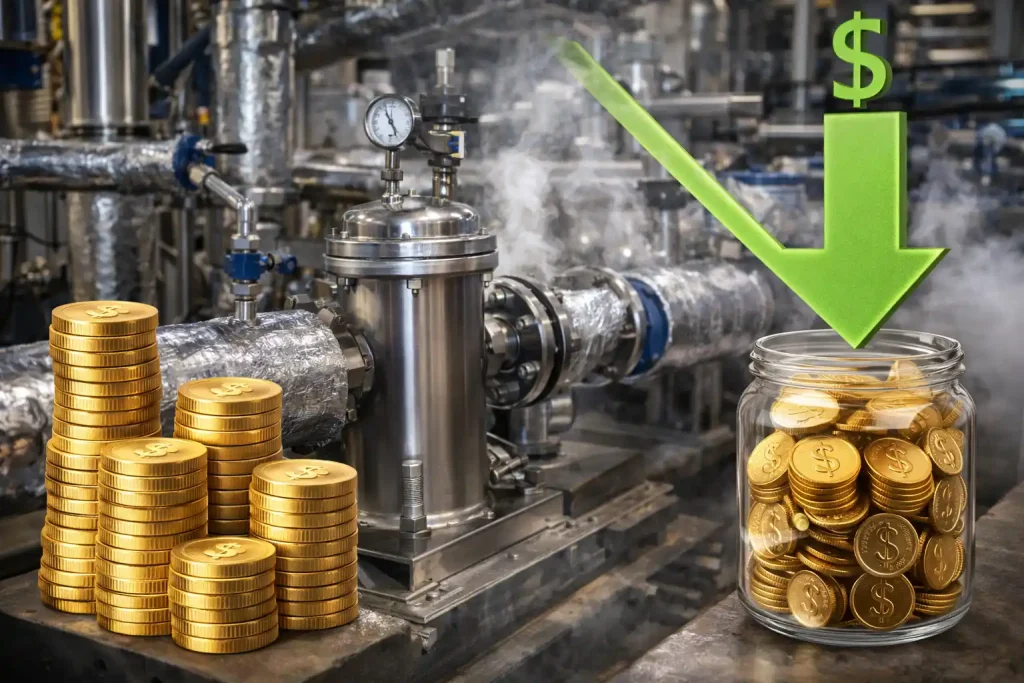 سیستم کندانس برگشتی در خطوط تولید بخار صنعتی